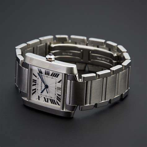 pre owned cartier tank francaise|vintage cartier tank francaise watch.